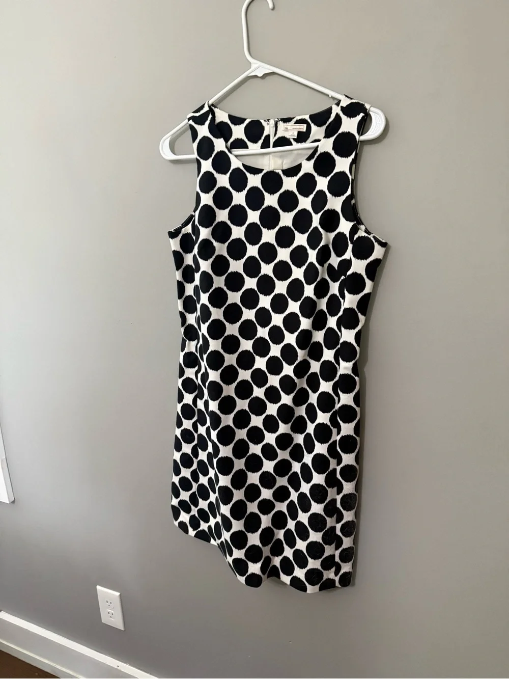GAP Black and White Polka Dot Midi Dress